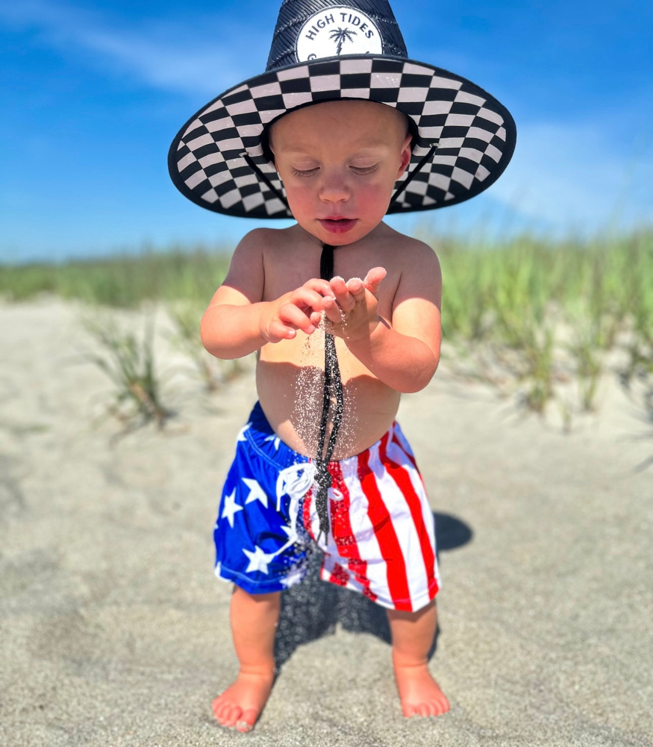 Toddler Electric Palm Straw Hat