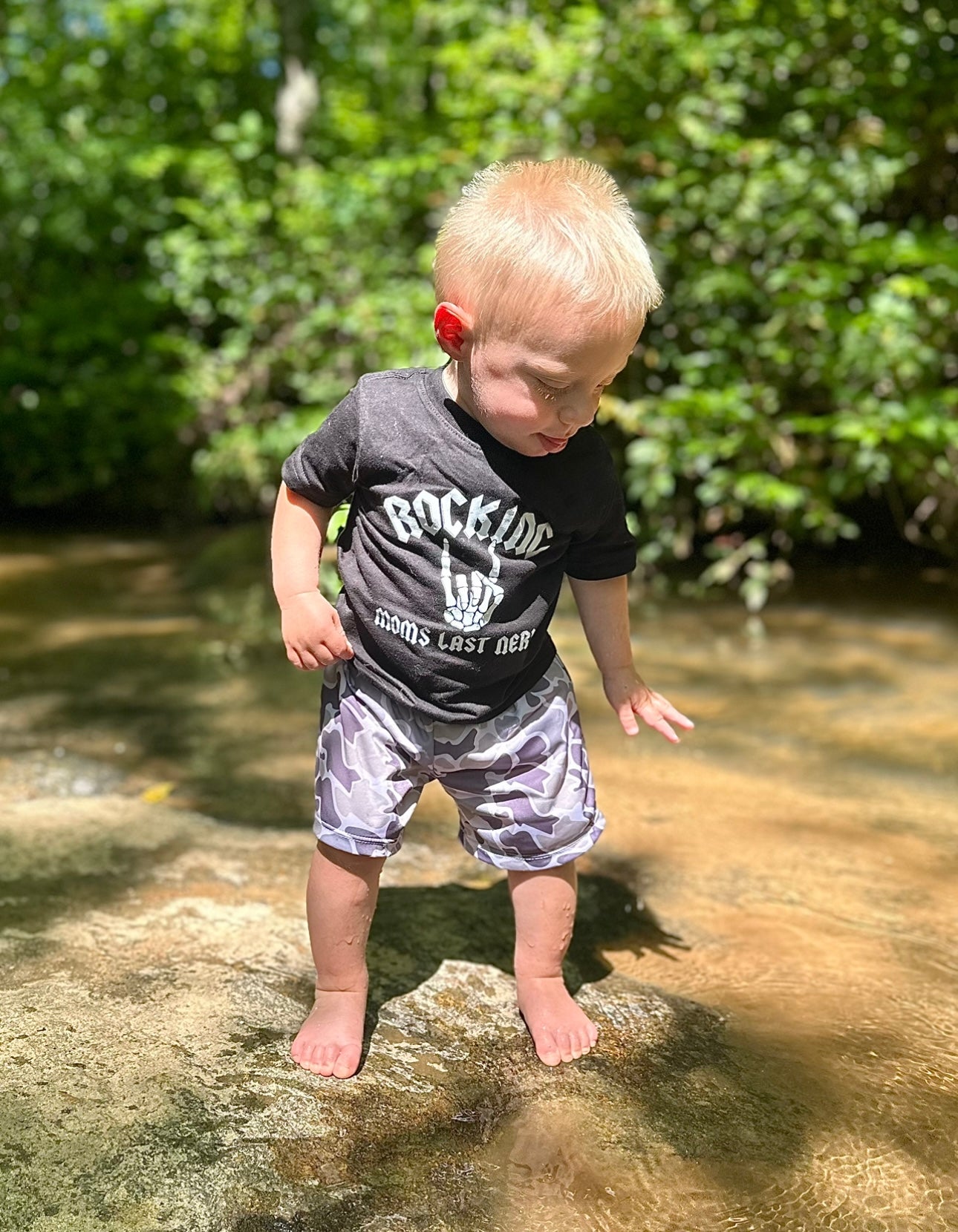 Camouflage Printed Boy Summer Swimwear