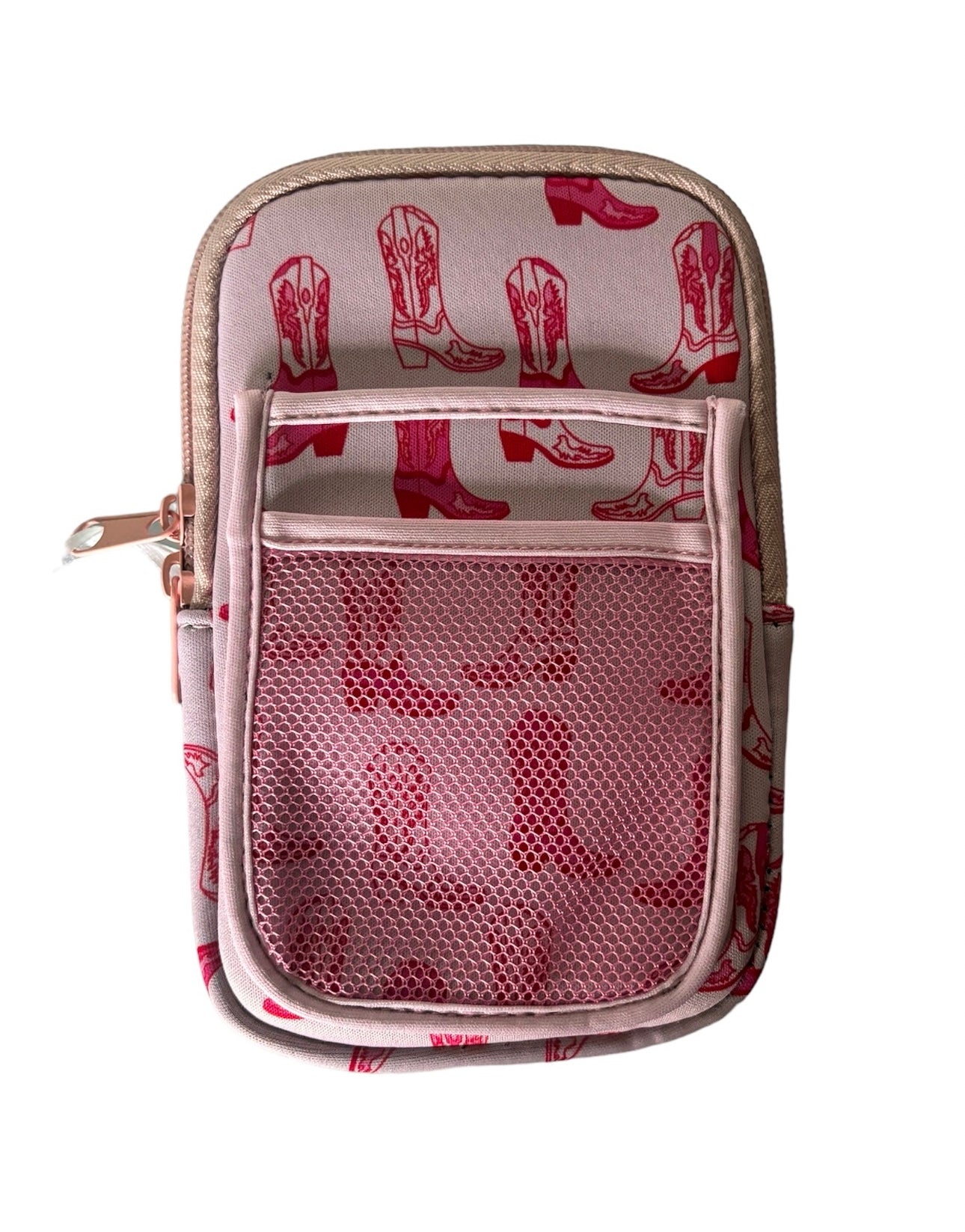 Light Pink Western Boots Tumbler
Zipper Pouch